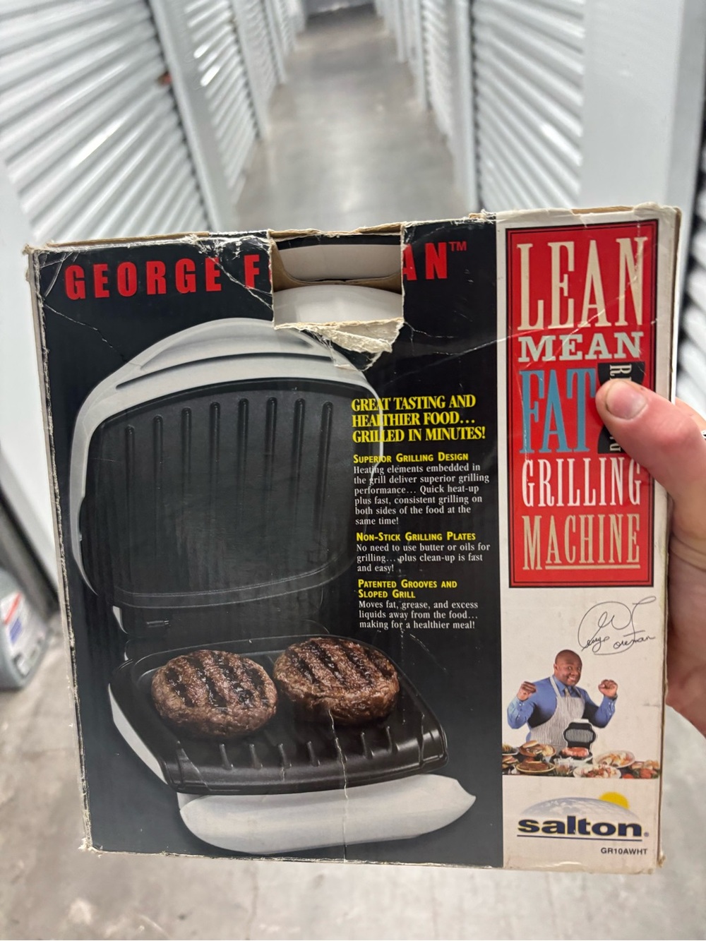 George Foreman Lean Mean Fat Grilling Machine GR10AWHT